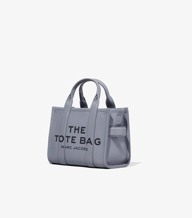 Women's Marc Jacobs Leather Mini Tote Bags Grey | AHXKY-1724