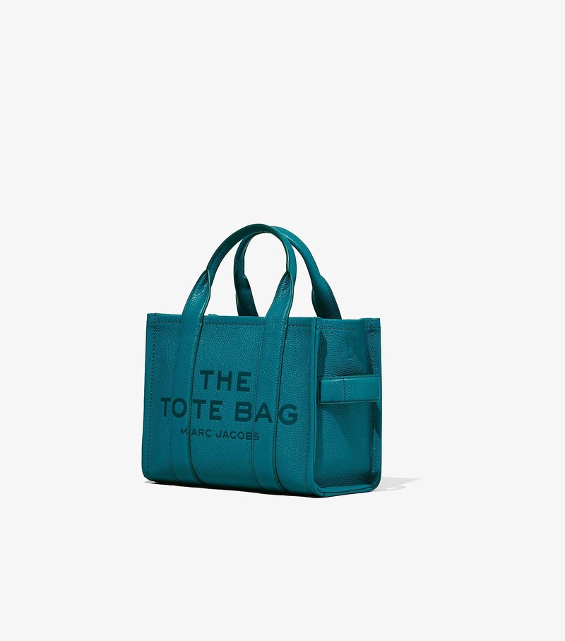 Women's Marc Jacobs Leather Mini Tote Bags Blue | BGTXZ-6152