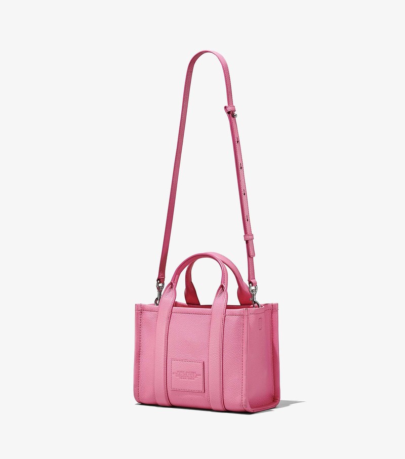 Women's Marc Jacobs Leather Mini Tote Bags Pink | QXTVY-8203