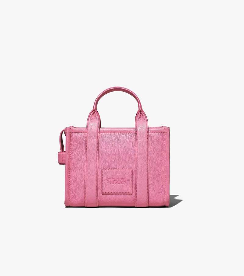 Women's Marc Jacobs Leather Mini Tote Bags Pink | QXTVY-8203