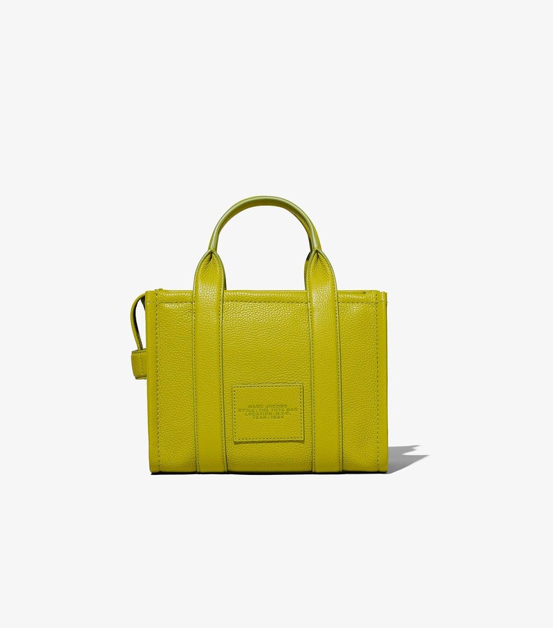 Women's Marc Jacobs Leather Mini Tote Bags Green | XOKIZ-3815