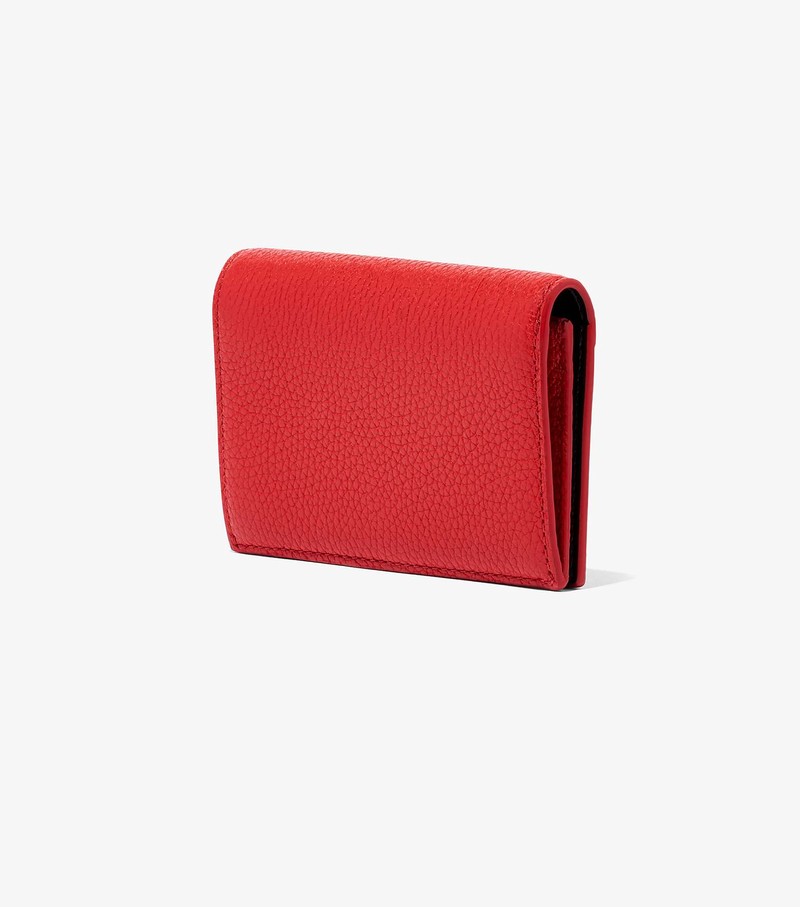 Women's Marc Jacobs Leather Small Bifold Small Wallets Red | NYLAP-3896