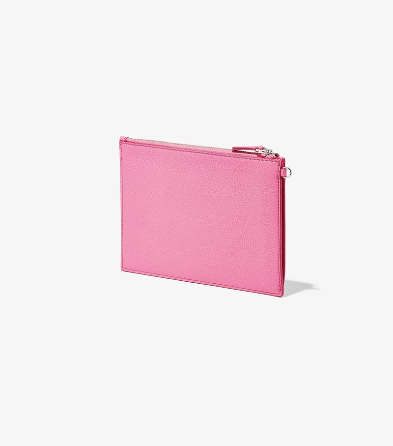 Women's Marc Jacobs Leather Small Wristlet Small Wallets Pink | IQBZF-0518