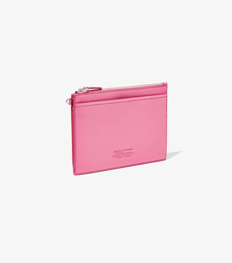 Women's Marc Jacobs Leather Small Wristlet Small Wallets Pink | IQBZF-0518