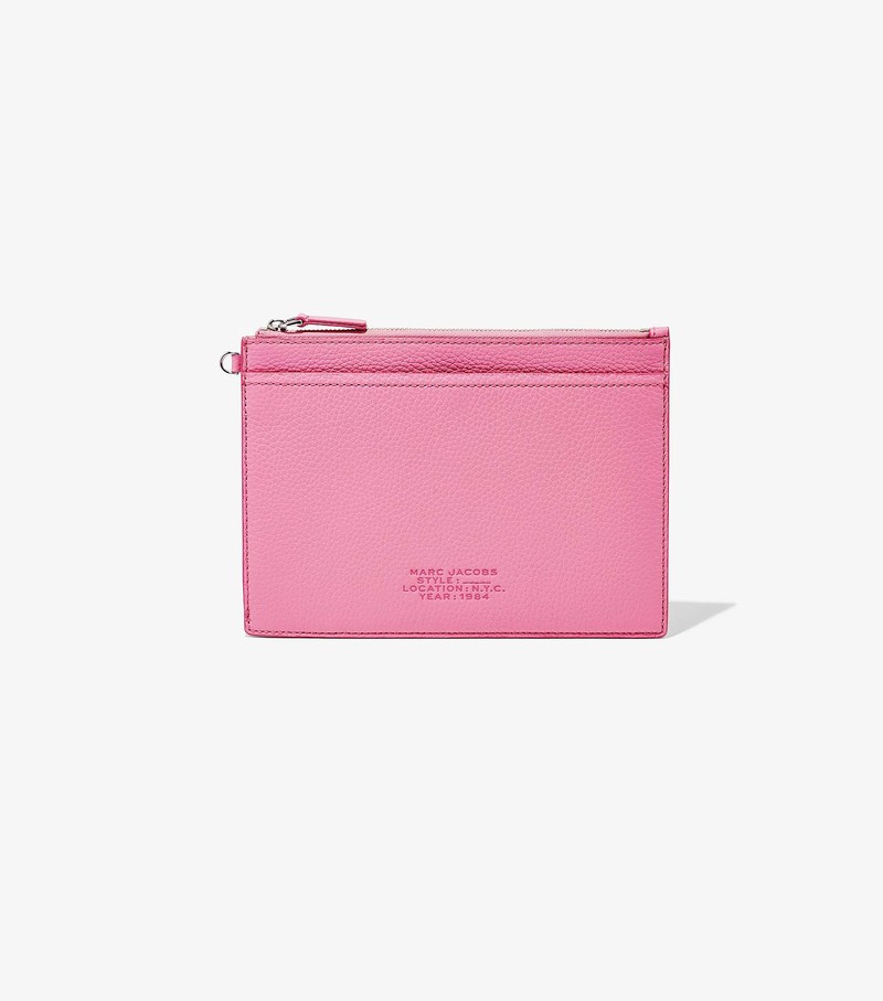 Women's Marc Jacobs Leather Small Wristlet Small Wallets Pink | IQBZF-0518