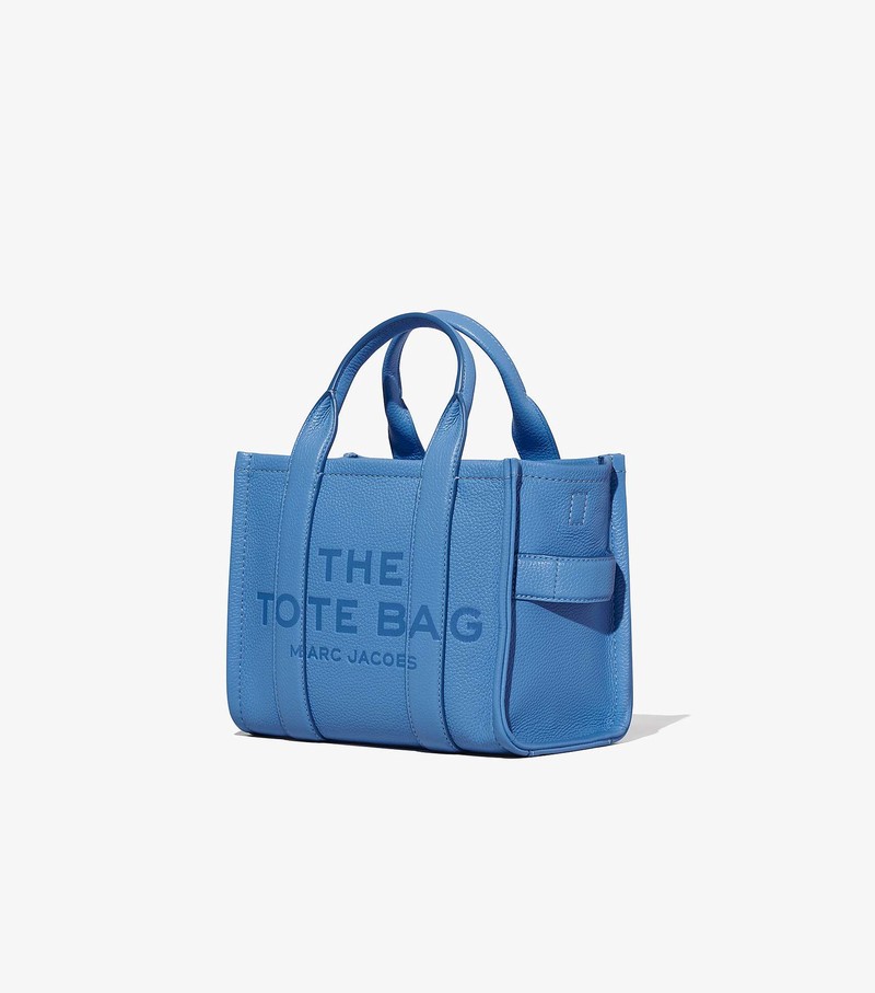 Women's Marc Jacobs Leather Tote Mini Bags Blue | DBYCA-1794