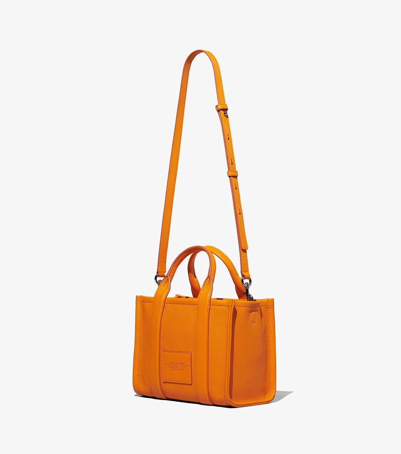 Women's Marc Jacobs Leather Tote Mini Bags Orange | ROWSX-9063