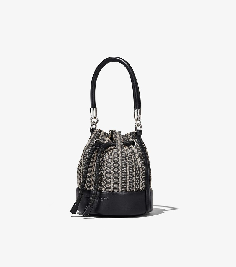 Women's Marc Jacobs Monogram Micro Crossbody Bags Black / White | SYXQD-5723