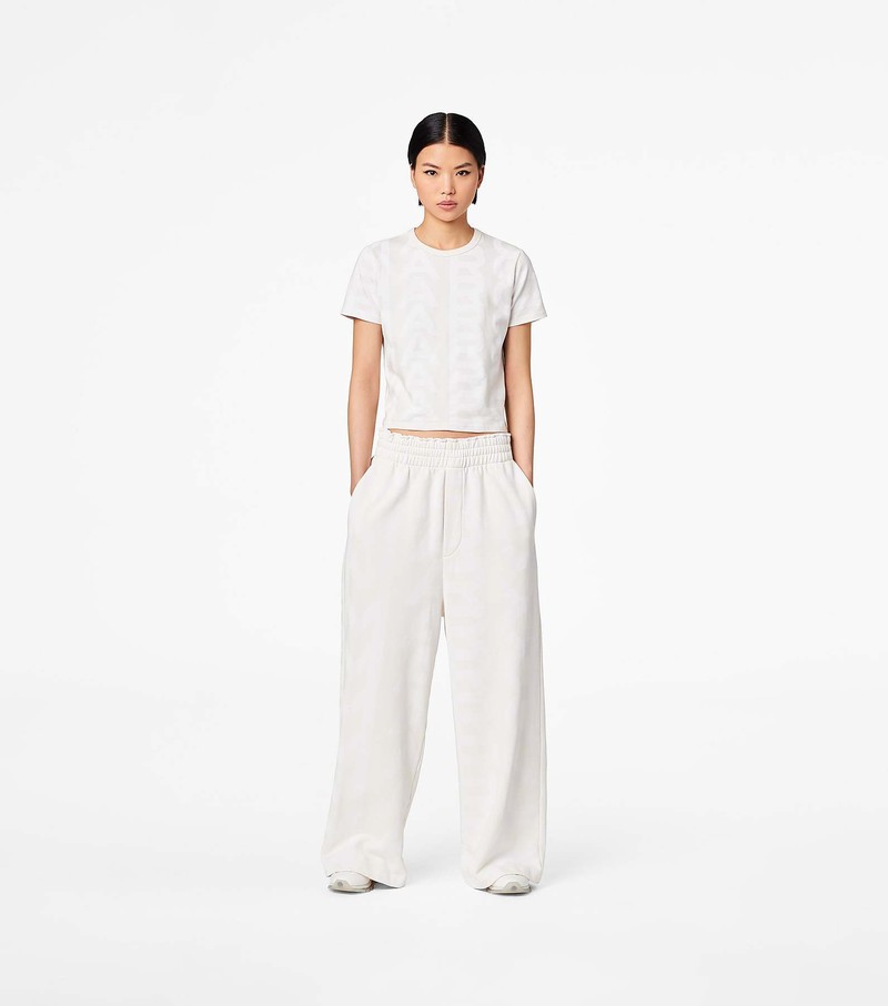 Women's Marc Jacobs Monogram Oversized Sweatpants White | KYONU-5819