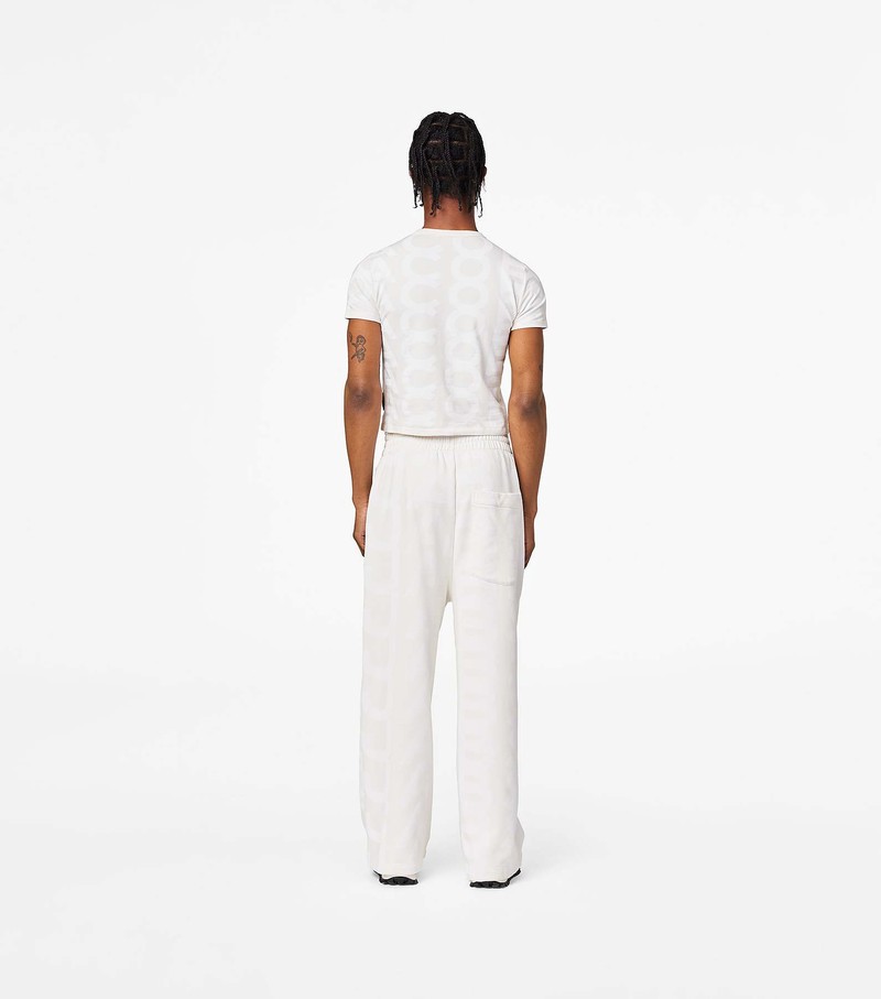 Women's Marc Jacobs Monogram Oversized Sweatpants White | KYONU-5819