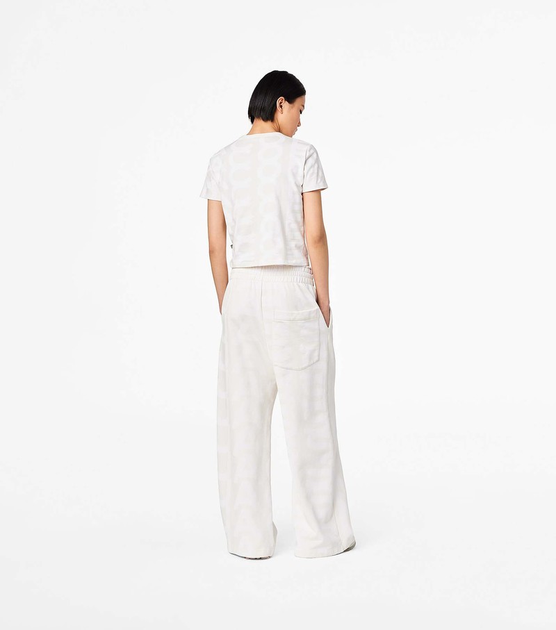 Women's Marc Jacobs Monogram Oversized Sweatpants White | KYONU-5819