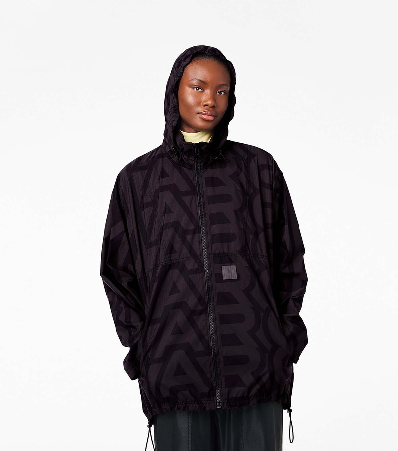 Women's Marc Jacobs Monogram Ripstop Jackets Black / Grey | SOZUK-3815