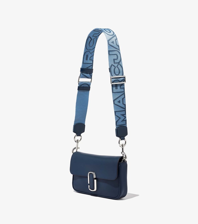 Women's Marc Jacobs Outline Logo Webbing Strap Bag Accessories Blue | RYUXV-1528