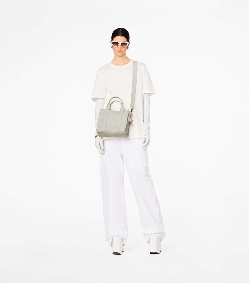 Women's Marc Jacobs Outline Monogram Mini Crossbody Bags White | FLUAX-4507