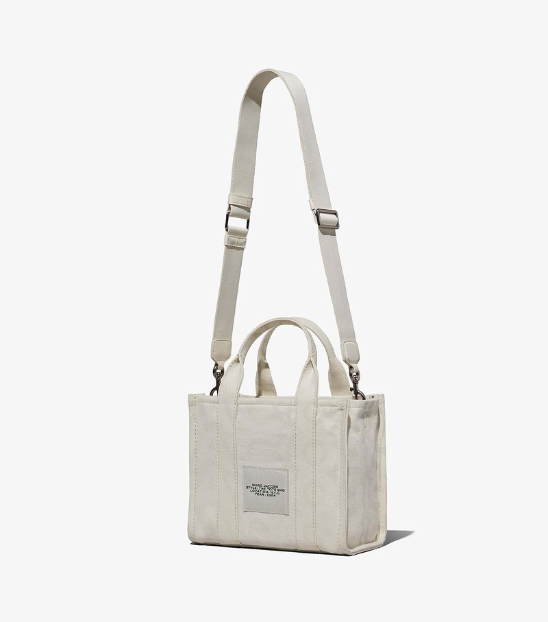 Women's Marc Jacobs Outline Monogram Mini Tote Bags White | VFSDA-8351