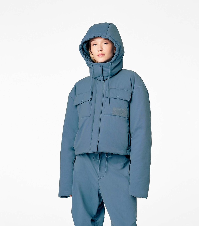 Women's Marc Jacobs Padded Cargo Jackets Blue | OUPGZ-2715