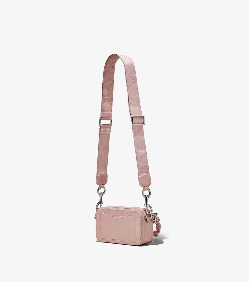 Women's Marc Jacobs Patent Leather Snapshot Crossbody Bags Pink | WOFLB-1569