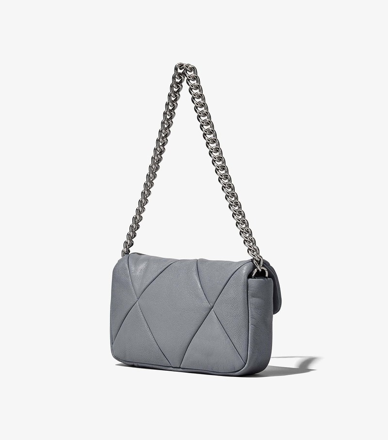 Women's Marc Jacobs Puffy Diamond Quilted J Marc Shoulder Bags Grey | FZSNQ-7496