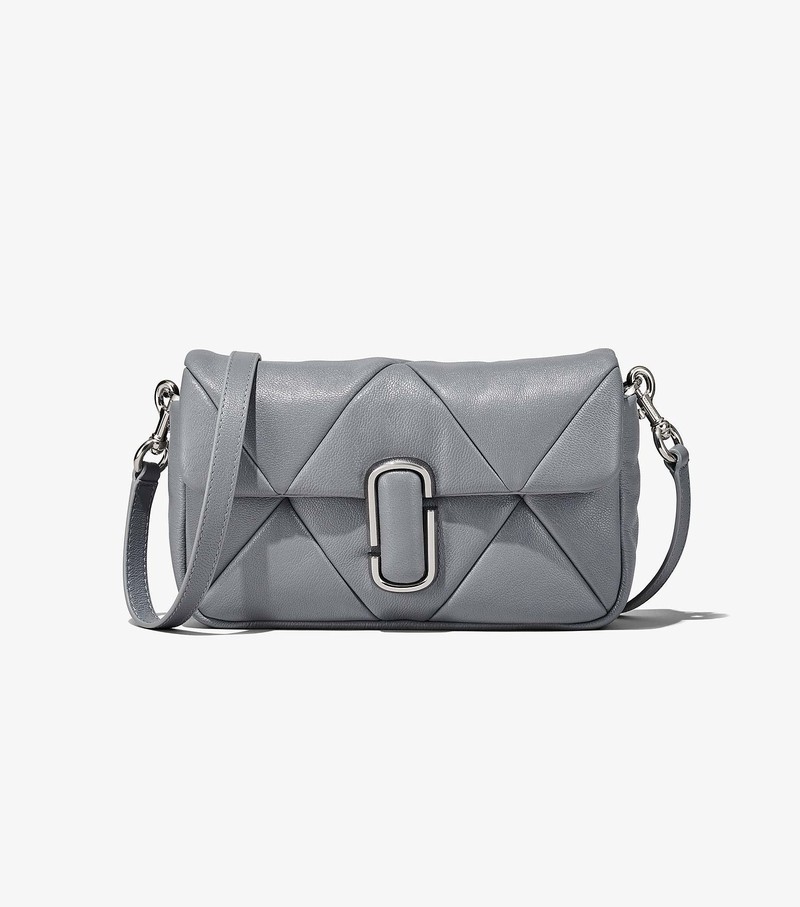 Women's Marc Jacobs Puffy Diamond Quilted J Marc Shoulder Bags Grey | FZSNQ-7496