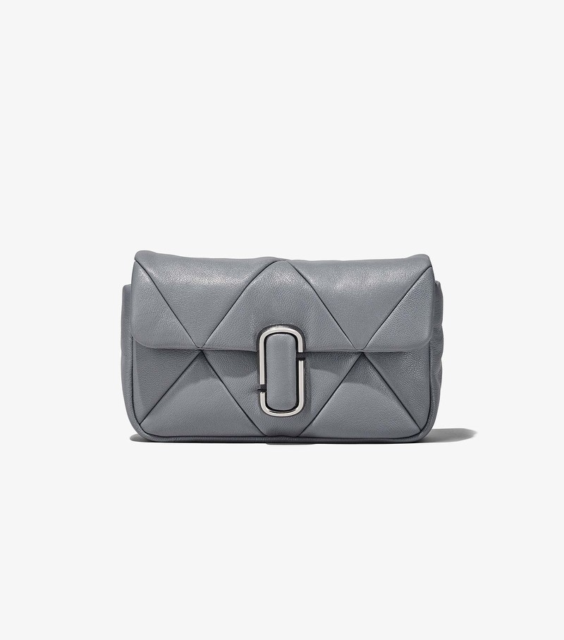 Women's Marc Jacobs Puffy Diamond Quilted J Marc Shoulder Bags Grey | FZSNQ-7496