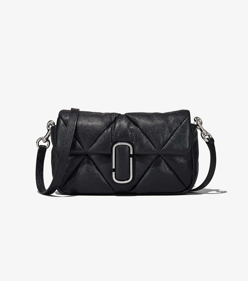 Women's Marc Jacobs Puffy Diamond Quilted J Marc Shoulder Bags Black | HCEZP-5643