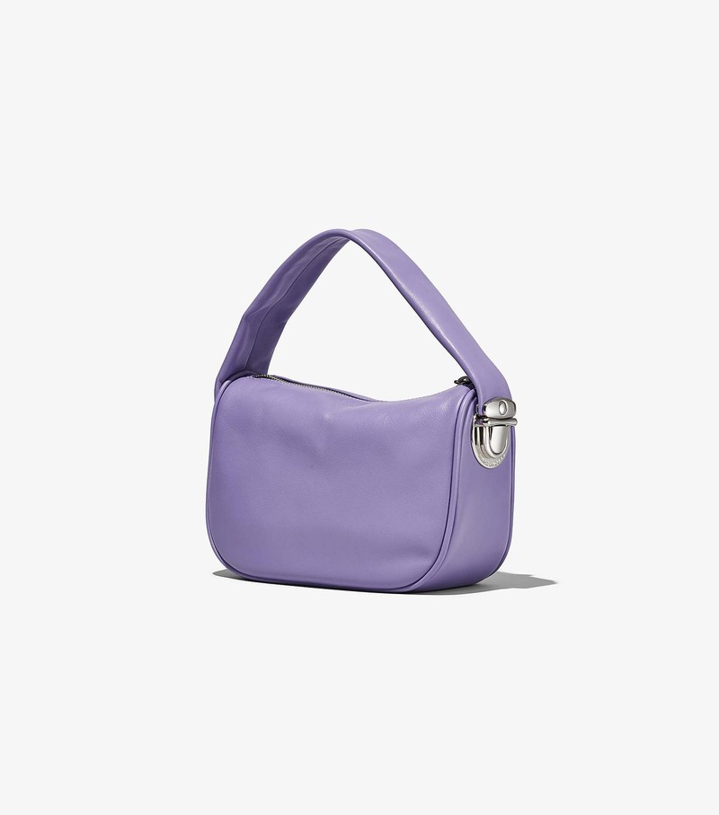 Women's Marc Jacobs Pushlock Hobo Mini Bags Purple | DZCFG-5879