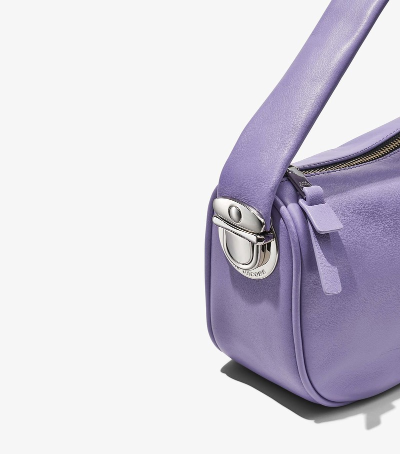 Women's Marc Jacobs Pushlock Hobo Mini Bags Purple | DZCFG-5879