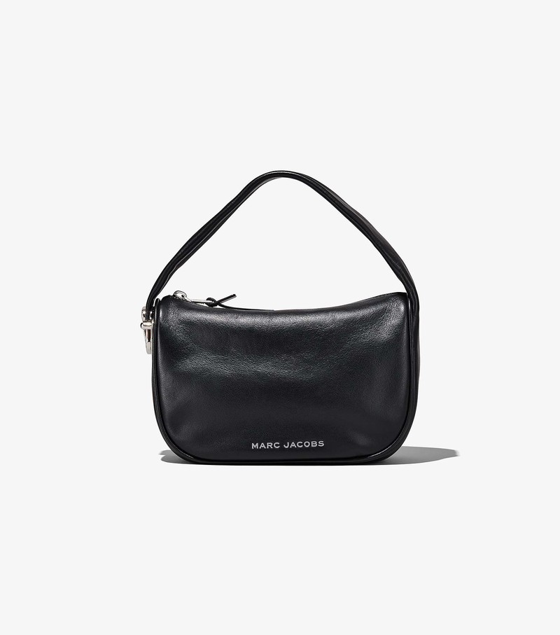 Women\'s Marc Jacobs Pushlock Hobo Mini Bags Black | HYXGK-4567