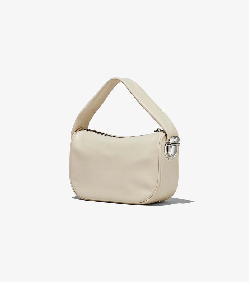 Women's Marc Jacobs Pushlock Hobo Mini Bags White | QJLRZ-0489