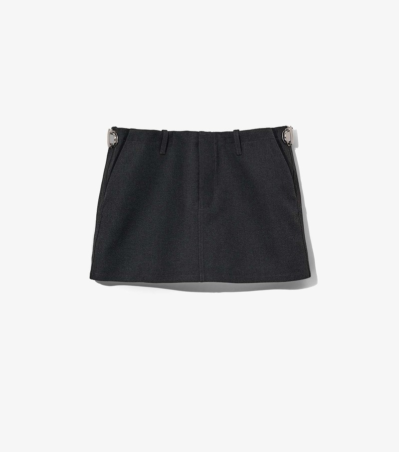 Women\'s Marc Jacobs Pushlock Mini Skirts Black | OXRAZ-5321