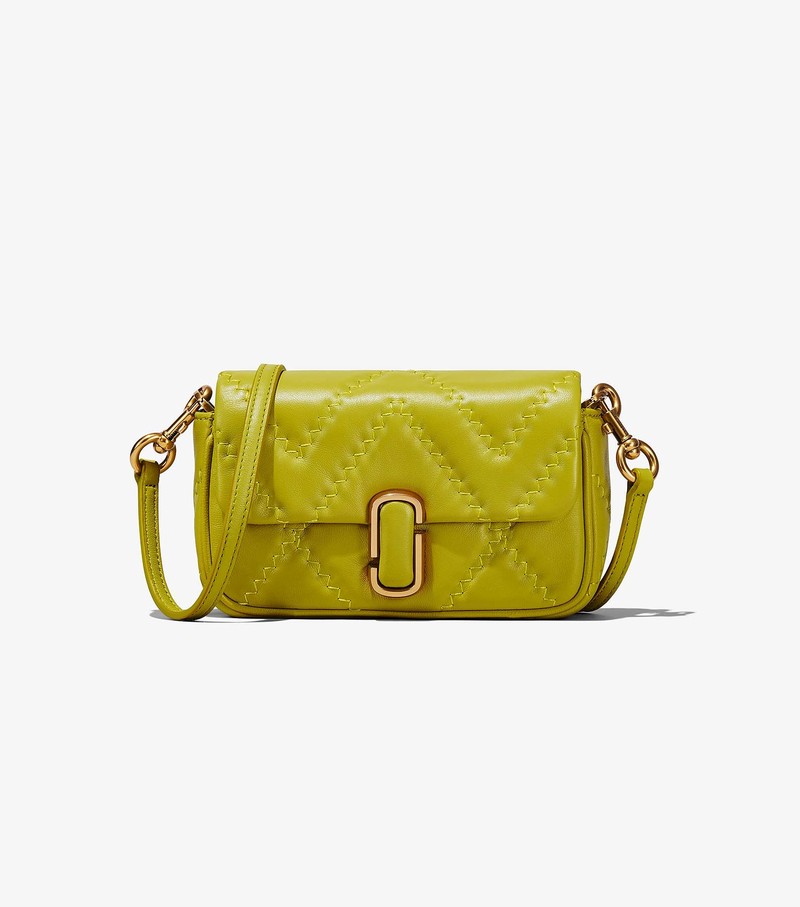 Women's Marc Jacobs Quilted Leather J Marc Mini Shoulder Bags Green | AFWMR-2063