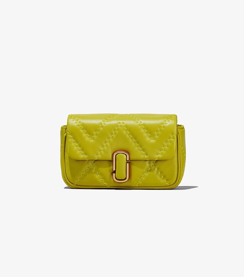 Women's Marc Jacobs Quilted Leather J Marc Mini Shoulder Bags Green | AFWMR-2063