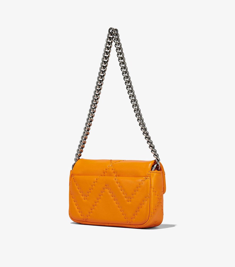 Women's Marc Jacobs Quilted Leather J Marc Mini Shoulder Bags Orange | AVTQM-9238