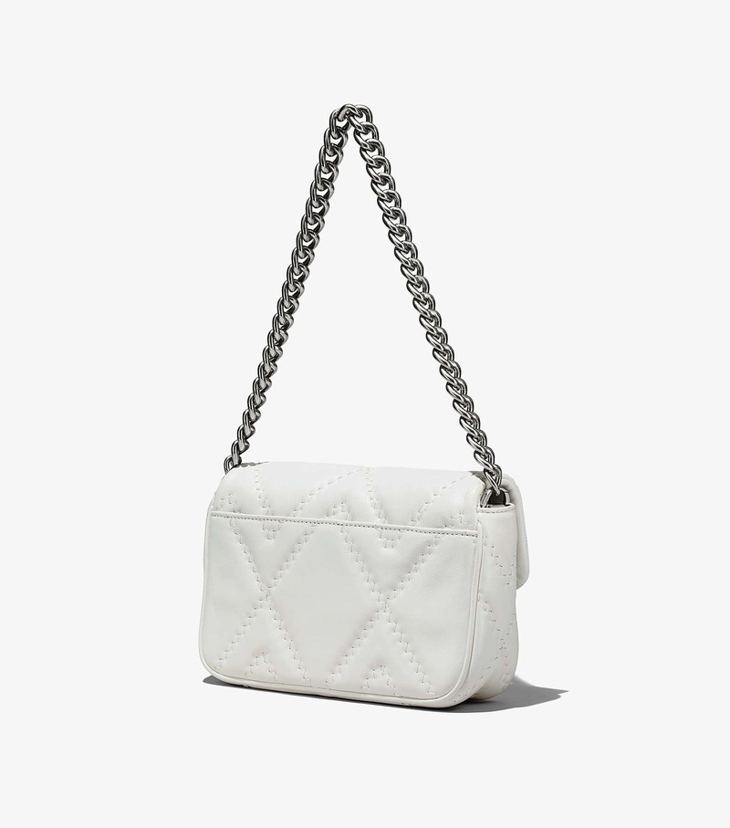 Women's Marc Jacobs Quilted Leather J Marc Crossbody Bags White | CNULK-7908