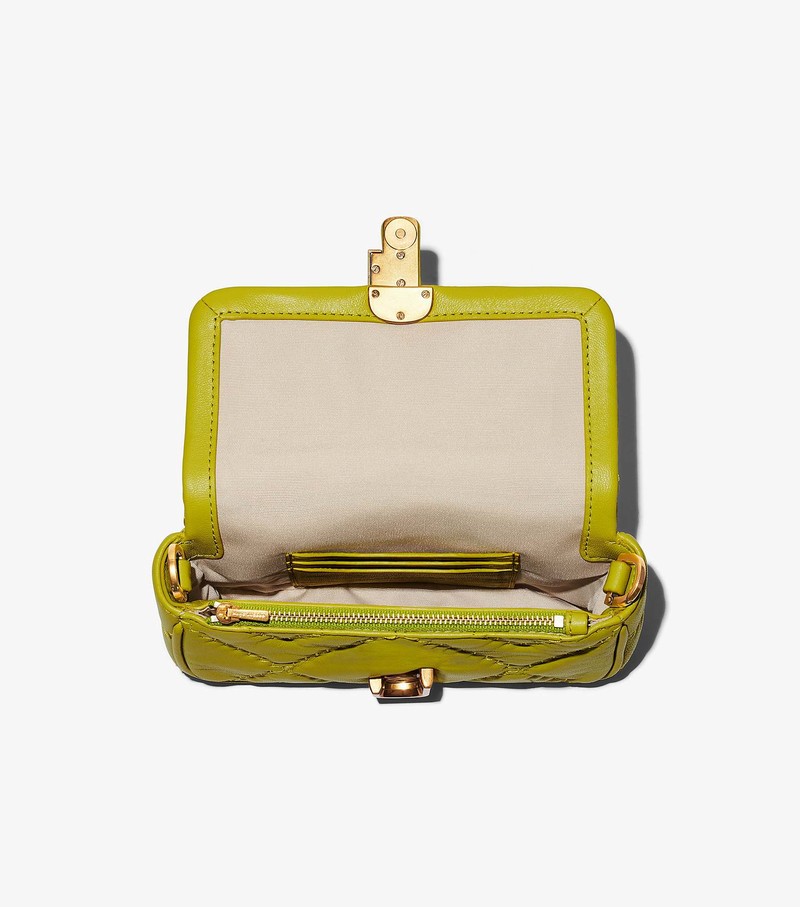 Women's Marc Jacobs Quilted Leather J Marc Mini Bags Green | KGWVA-3615