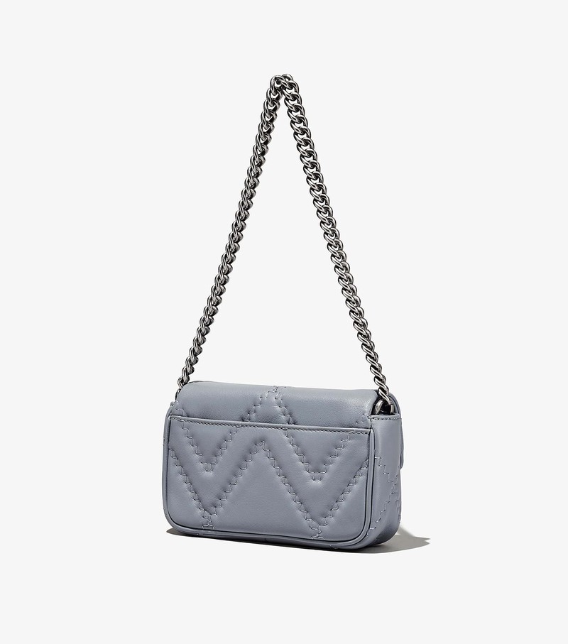 Women's Marc Jacobs Quilted Leather J Marc Mini Bags Grey | MBHKX-6908