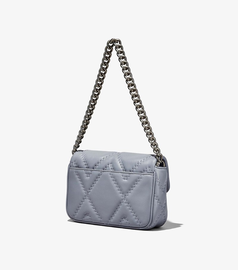 Women's Marc Jacobs Quilted Leather J Marc Crossbody Bags Grey | OXNJC-6548