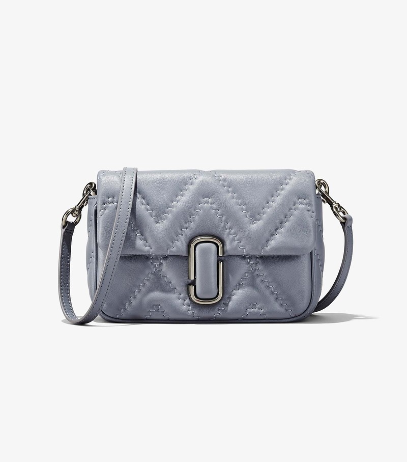 Women's Marc Jacobs Quilted Leather J Marc Crossbody Bags Grey | OXNJC-6548