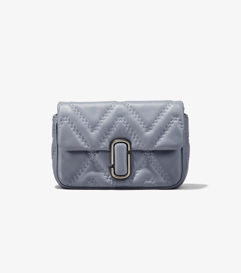 Women's Marc Jacobs Quilted Leather J Marc Crossbody Bags Grey | OXNJC-6548