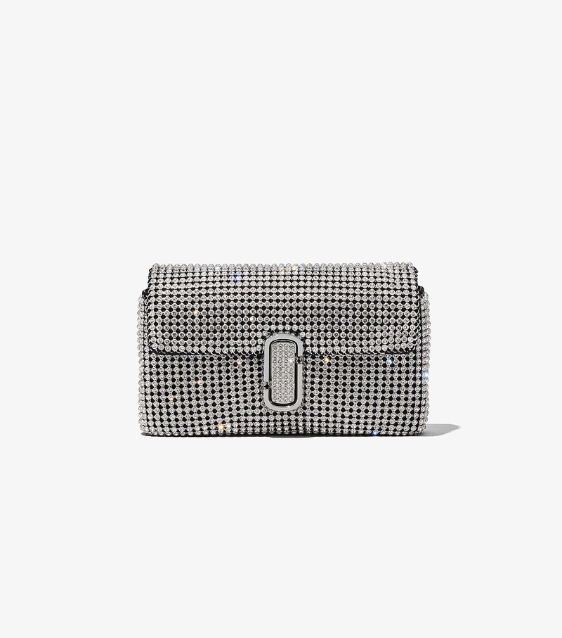 Women's Marc Jacobs Rhinestone J Marc Mini Shoulder Bags Grey | OKUCJ-3274