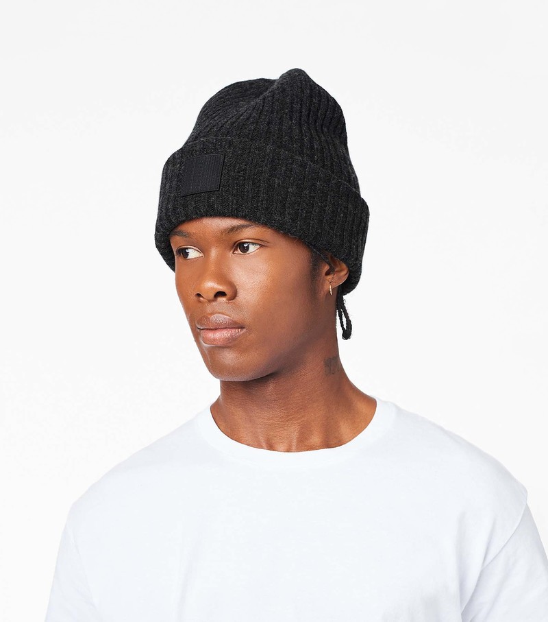 Women's Marc Jacobs Ribbed Hats Black | CSLJK-1423