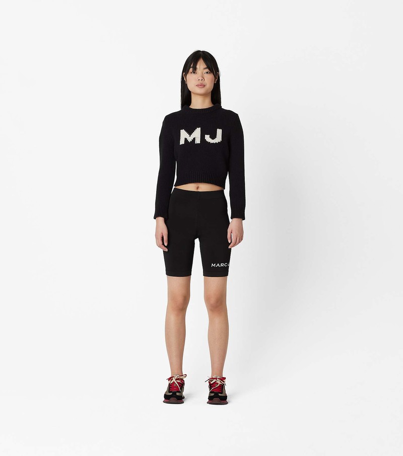 Women's Marc Jacobs Shrunken Sweater Black | QILMZ-3068