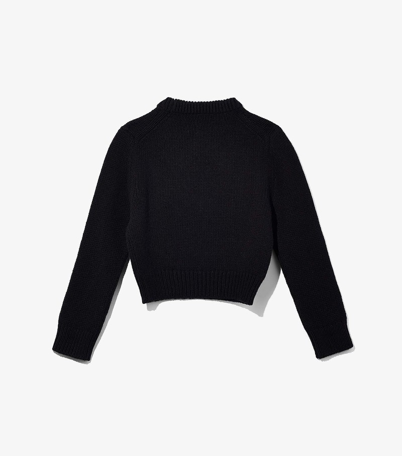 Women's Marc Jacobs Shrunken Sweater Black | QILMZ-3068