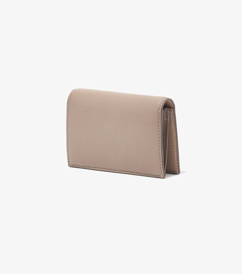 Women's Marc Jacobs Slim 84 Bifold Small Wallets Beige | PXZYD-4367