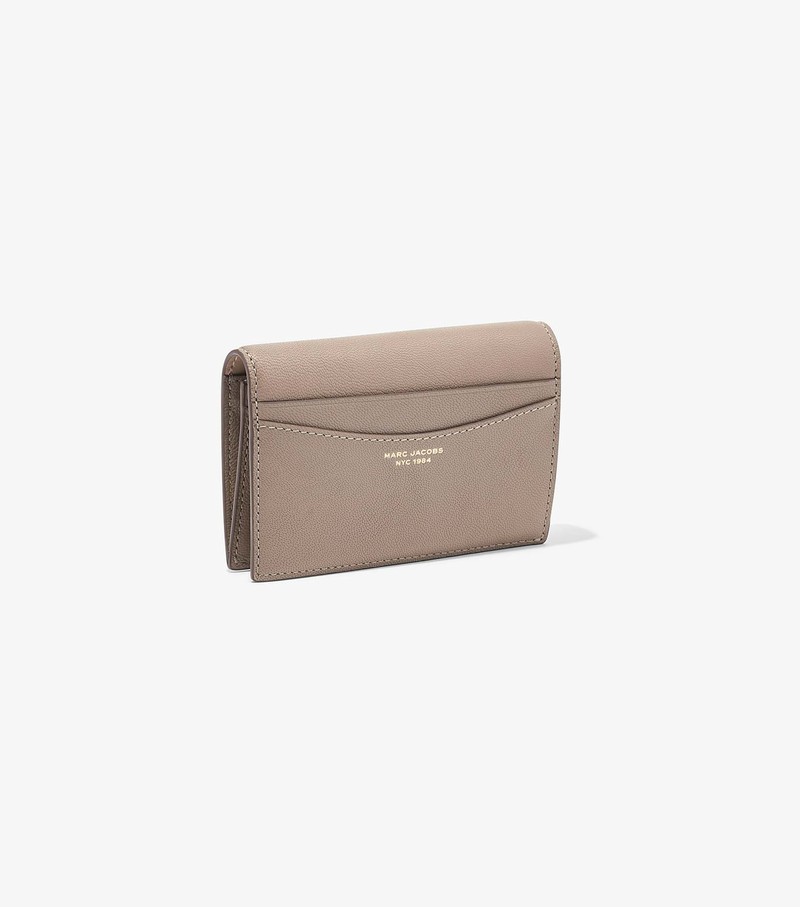 Women's Marc Jacobs Slim 84 Bifold Small Wallets Beige | PXZYD-4367