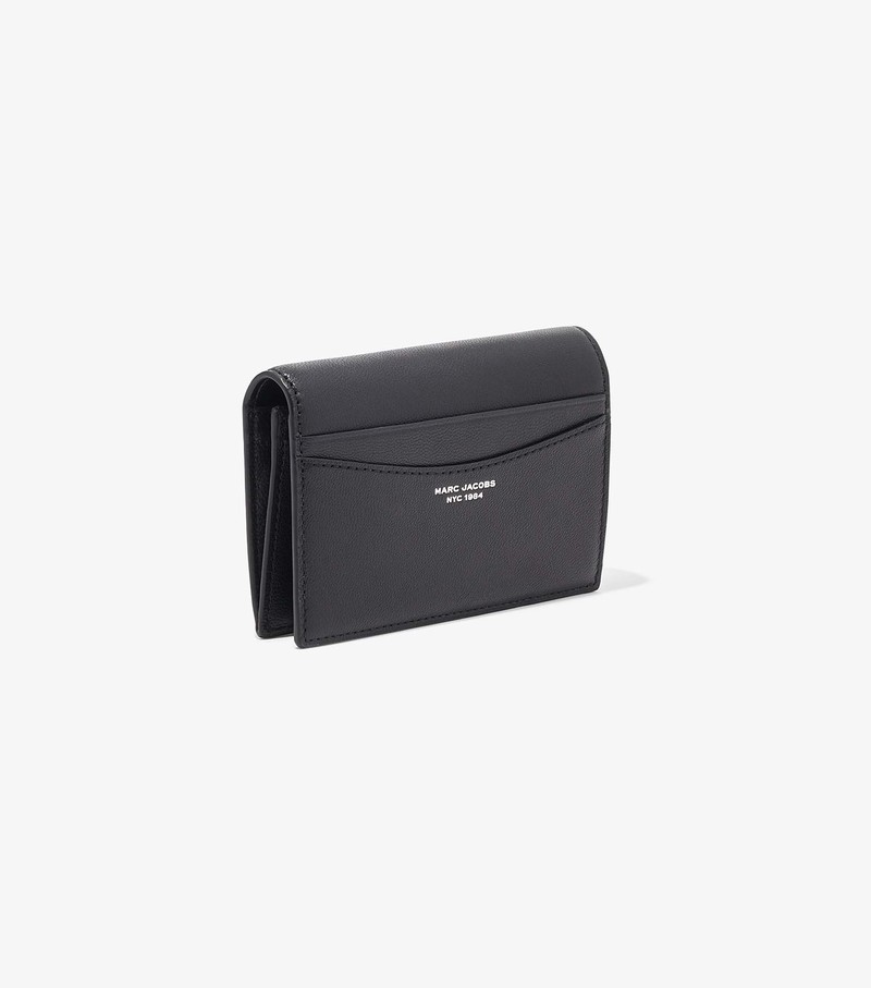 Women's Marc Jacobs Slim 84 Bifold Small Wallets Black | TSUIJ-7852