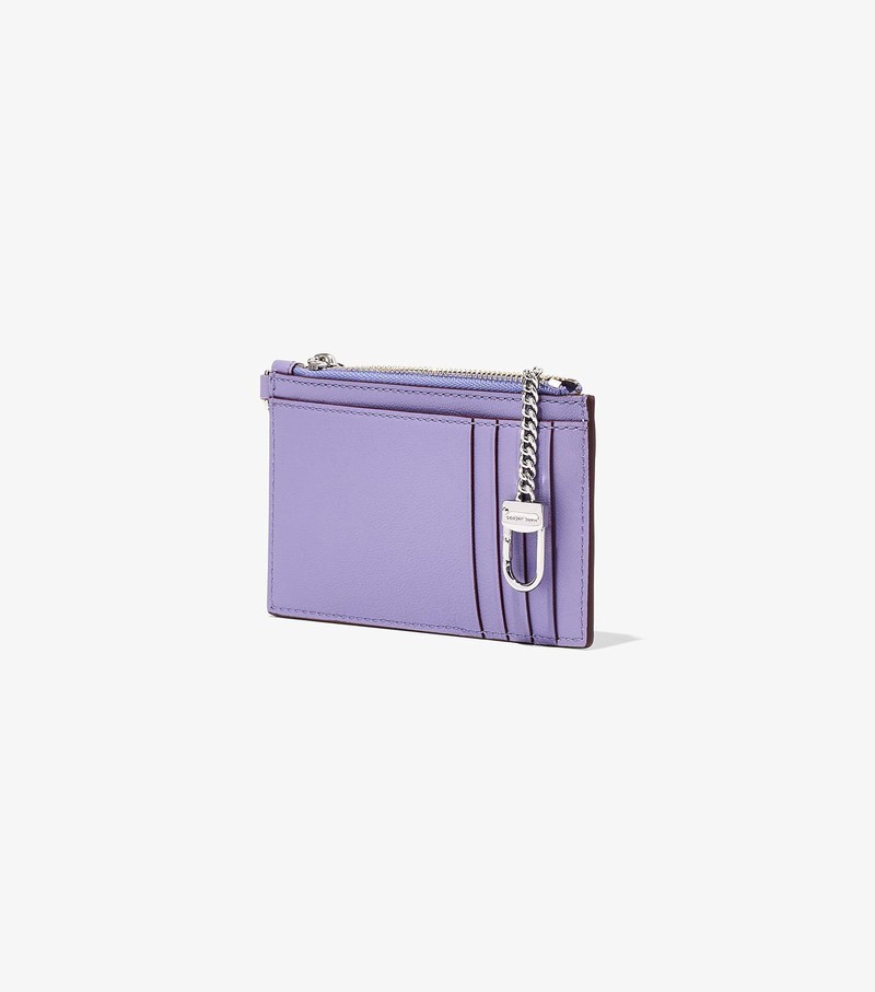 Women's Marc Jacobs Slim 84 Top Zip Wristlet Small Wallets Purple | UMWLI-0964