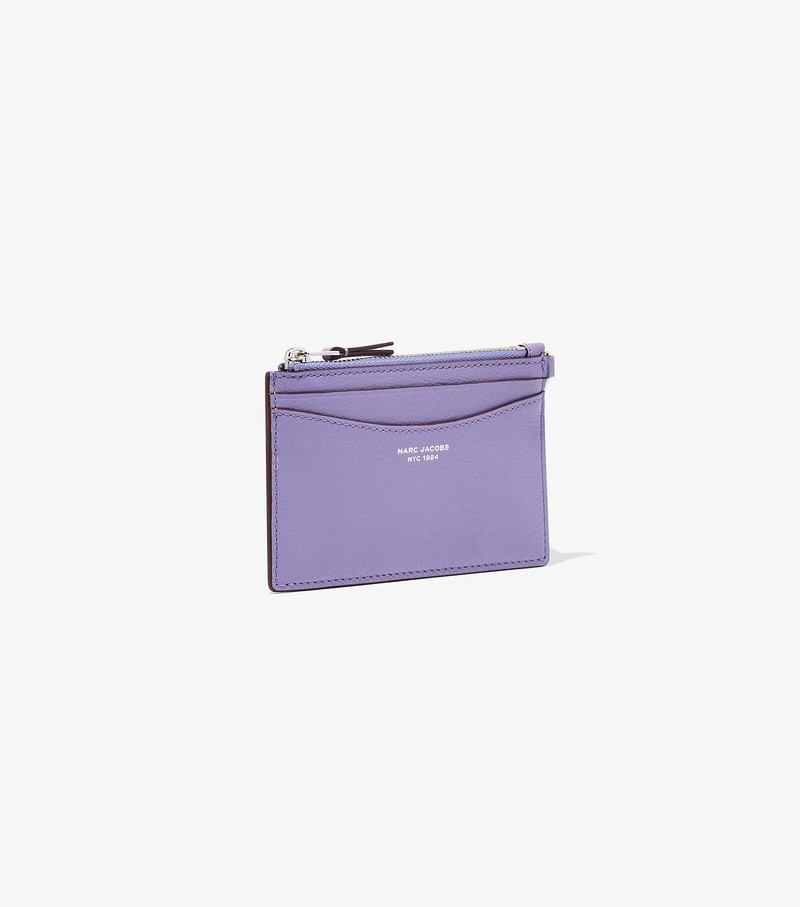 Women's Marc Jacobs Slim 84 Top Zip Wristlet Small Wallets Purple | UMWLI-0964