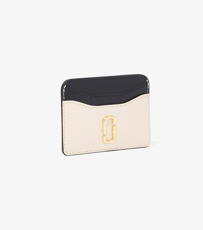 Women's Marc Jacobs Snapshot Card Case Black / White | IWJDR-5342