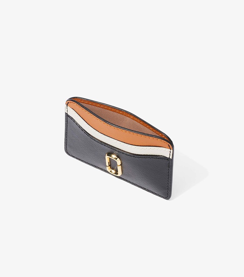 Women's Marc Jacobs Snapshot Card Case Black / Orange / White | NSREU-3460